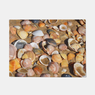 Paillasson Coquilles sur une plage sablonneuse Andalousie,