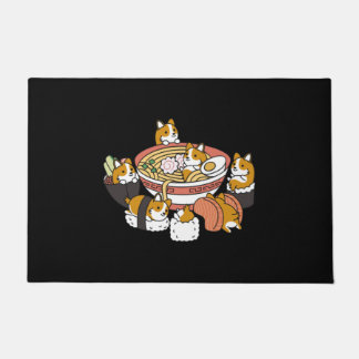 Paillasson Corgi Ramen Sushi