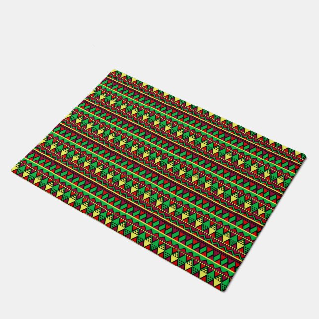 Paillasson Correspondance Kwanzaa Jaune Rouge Noir Vert (Incliné)
