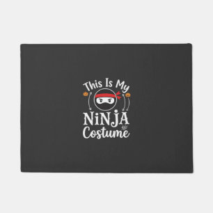 Paillasson Costume de ninja drôle Design Halloween_1