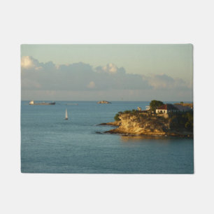 Paillasson Côte d'Antiguan Beau paysage marin de l'île
