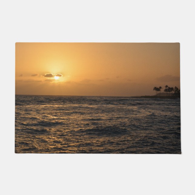 Paillasson Coucher de soleil de l'océan Hawaii (Devant)