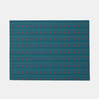 Paillasson Couleur Arrière - plan personnalisable Ho-Ho-Ho la