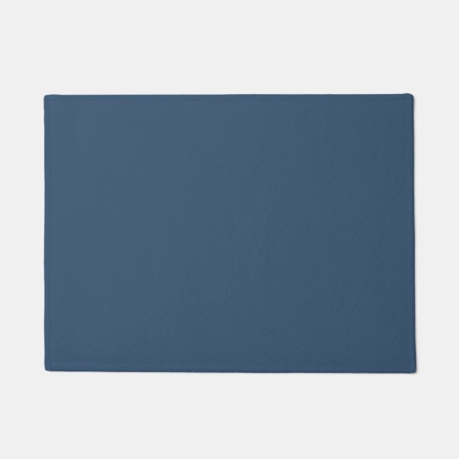 Paillasson Couleur de tendance Sérieux mat bleu (Devant)