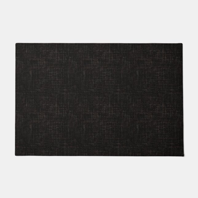 Paillasson Couleur solide texturée noire (Devant)
