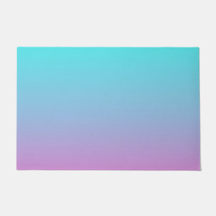 Paillasson Couleurs de sirène dégradé rose pourpre aquombre