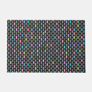 Paillasson Couleurs rétro sans couture cercles design pois pa