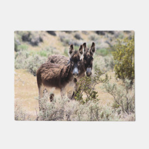 Paillasson Couple de Burro dans le centre du Nevada
