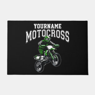Paillasson Course Motocross Dirt Bike Rider personnalisée