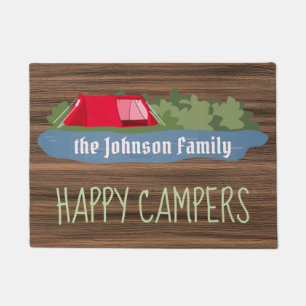 Paillasson Coutume en bois rustique de camping d'arbre de