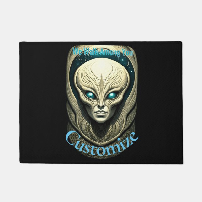 Paillasson Crâne Alien Tête Thunder_Cove (Devant)