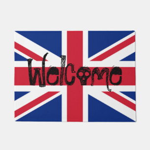 Paillasson Crâne bienvenu d'Union Jack les Anglais