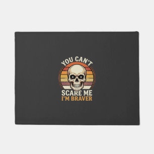 Paillasson Crâne Halloween plus courageux Design d'Horreur Ré