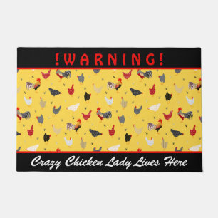 Paillasson Crazy Chicken Lady l Memphis Style Chicken Farm