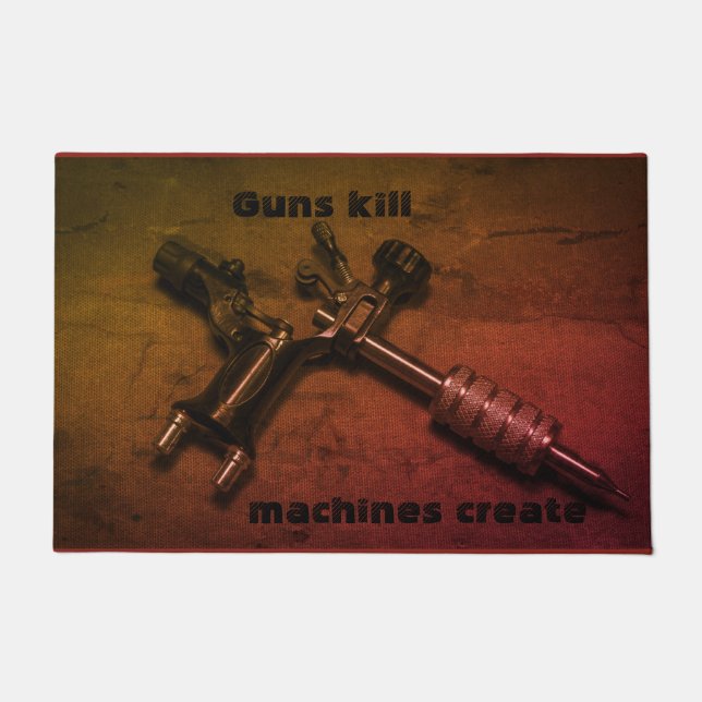 PAILLASSON CRÉATION DE MACHINES À TUER DES ARMES TATTOO (Devant)