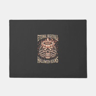 Paillasson Creepy Skeleton Hands Pumpkin Skull