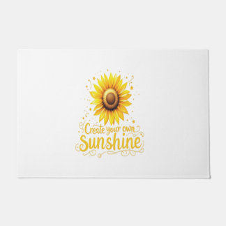 Paillasson Créer votre propre soleil - Tournesol motivant