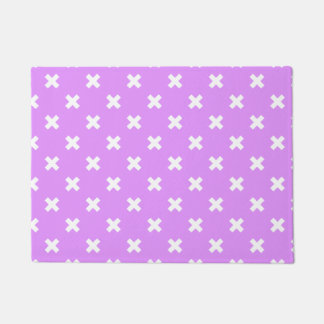 Paillasson Croix blanches sur lilas