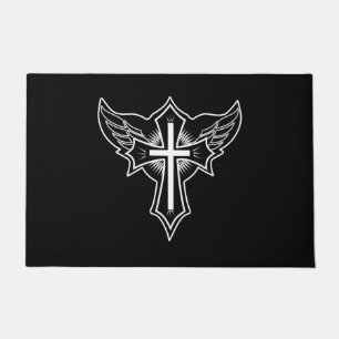 Paillasson Croix chrétienne