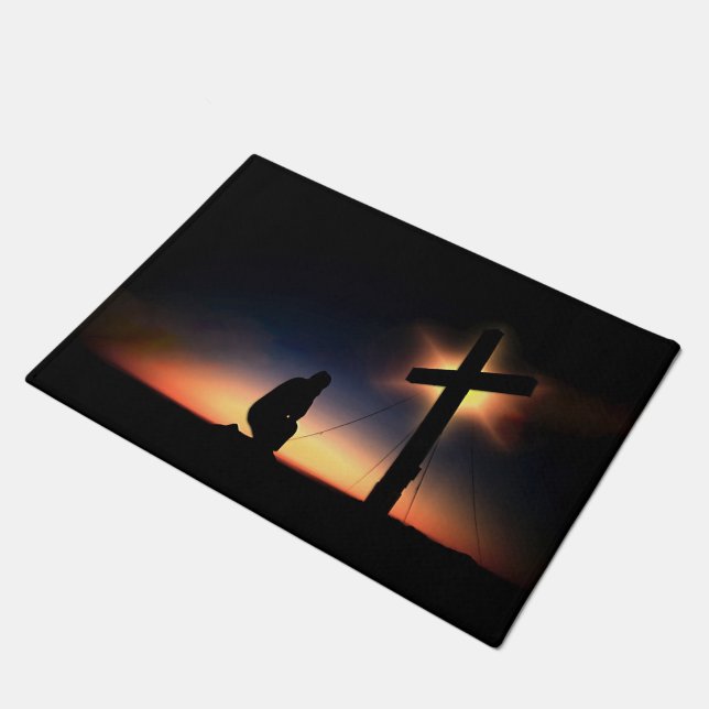 Paillasson Croix de crucifixion Jésus Christ (Incliné)