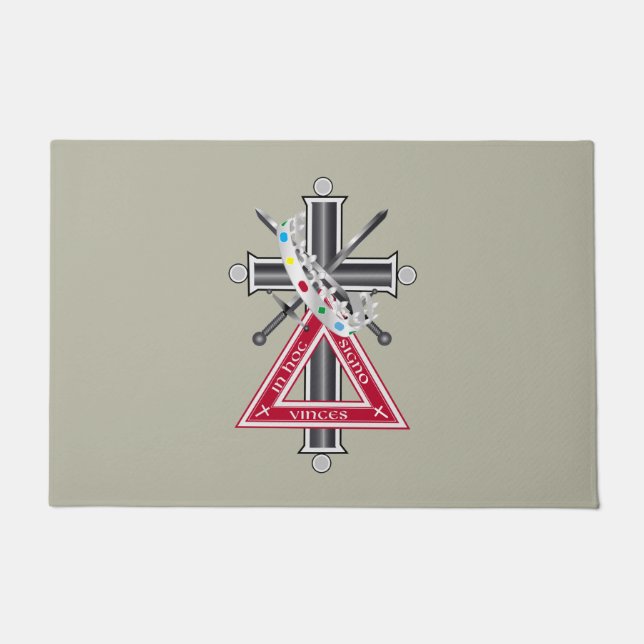 Paillasson Croix freemasonique (Devant)
