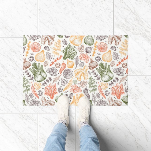 Paillasson Cuisine Garden Motif végétal (Intérieur)