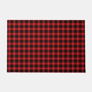 Paillasson Cunningham Tartan rouge noir