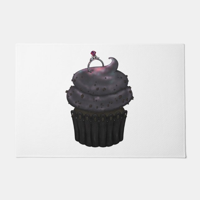 Paillasson Cupcake Fiançailles doux (Devant)