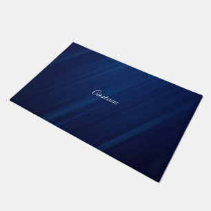 Paillasson Custom Luxury Navy Blue Abstrait