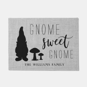 Paillasson Cute adorable Gnome Moderne Gnome Sweet Gnome Cust