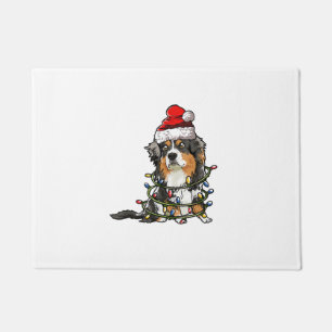 Paillasson Cute berger australien Père Noël Christmas Tree Li