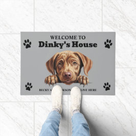 Paillasson Cute Chocolat Labrador Retriever Photo
