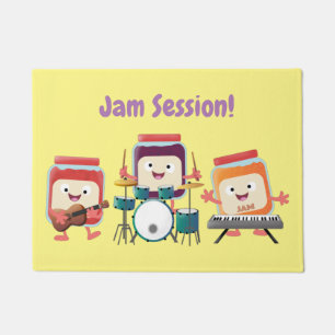 Paillasson Cute confiture session dessin animé musicien humou