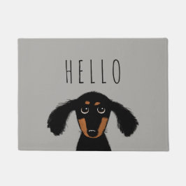 Paillasson Cute Dachshund Puppy | Wiener Chien Hello Doormat