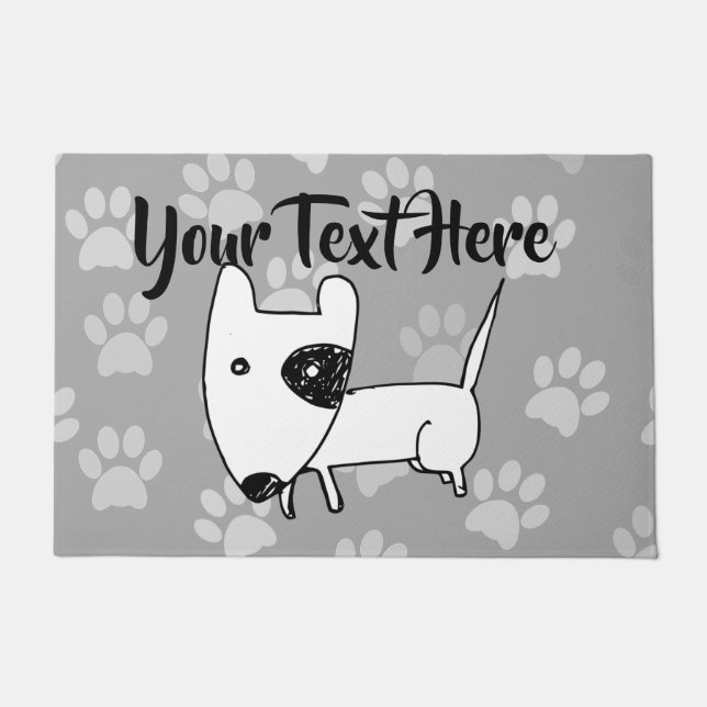 Paillasson Cute English Bull Terrier (Devant)