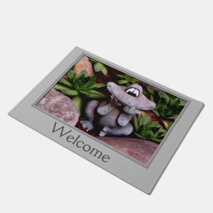 Paillasson Cute Fleur Jardin Grenouille Bienvenue
