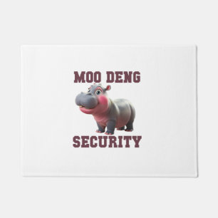 Paillasson Cute MOO DENG SÉCURITÉ Papa Bébé Hippo Papa Parent