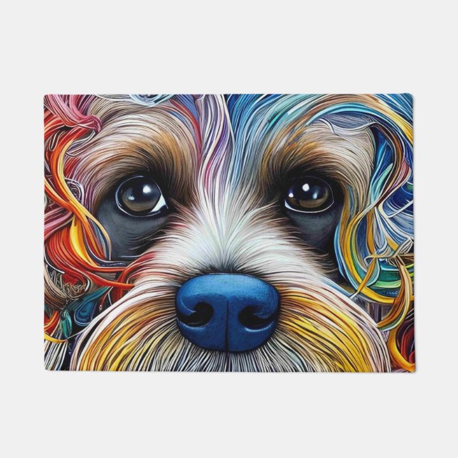 Paillasson Cute Pop Art Terrier (Devant)