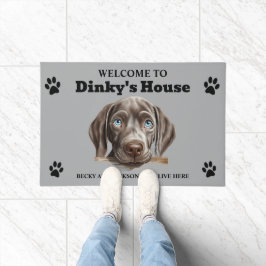 Paillasson Cute Weimaraner Photo Chien