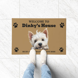 Paillasson Cute West Highland White Terrier Dog Photo