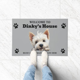 Paillasson Cute West Highland White Terrier Dog Photo