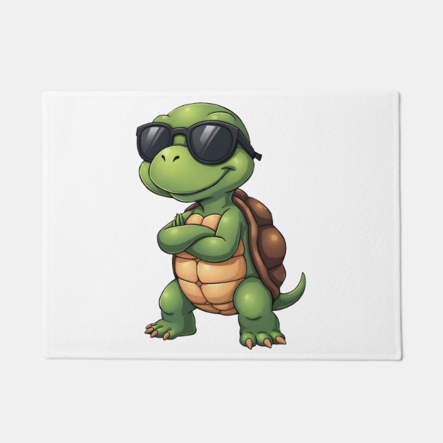 Paillasson Dabbing Sea Turtle Animal Lover Save The Turtles ( (Devant)