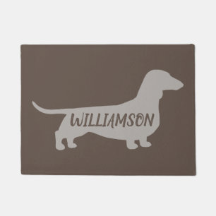Paillasson Dachshund Silhouette Wiener Amoureux des chiens Do