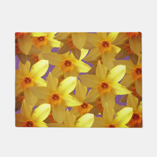 Paillasson Daffodiques Mat de porte fleurie