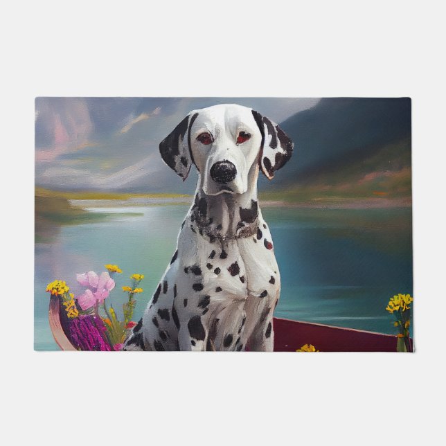 Paillasson Dalmatien à la pagaie : une aventure Pittoresque (Devant)
