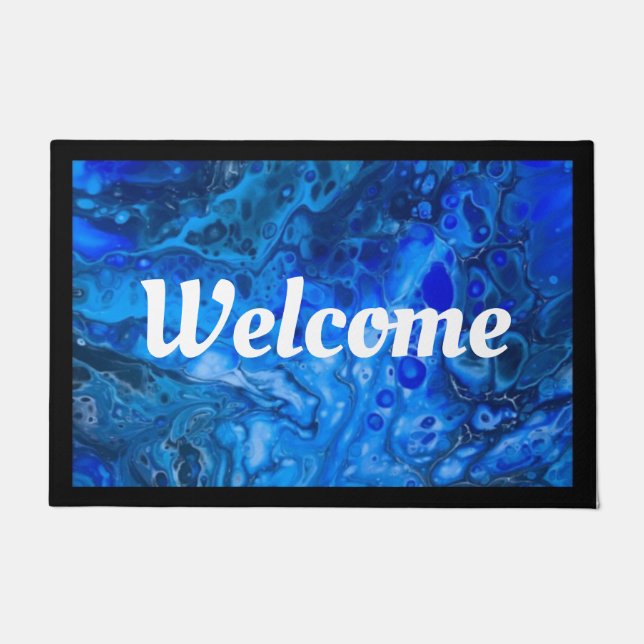 Paillasson "Dans le bleu profond" (Devant)