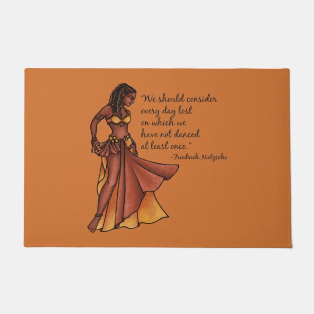 Paillasson Danse du ventre Citation chaque jour (Devant)