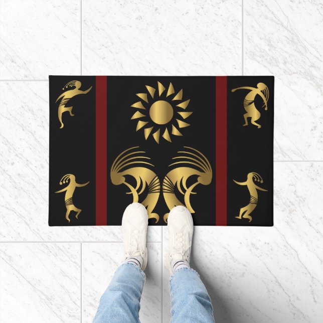 Paillasson Danse Gold Kokopelli Sud-Ouest (Intérieur)