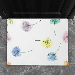 Paillasson Dansons Motif floral aquarelle
