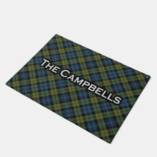 Paillasson de tartan de Campbell d'écossais